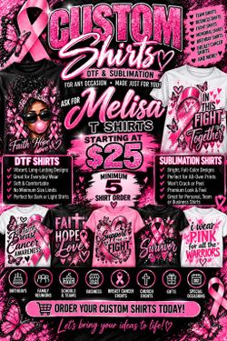 Custom DTF & Sublimation T-Shirts