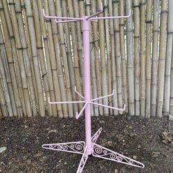 Pink metal display spinner 10 peg