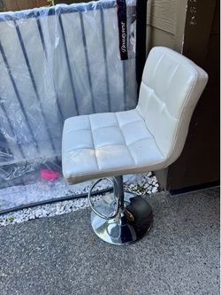 Bar Stool Adjustable Armless Leather Barstools