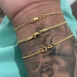 10k Gold Bracelet Lot 
