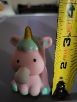 🦄 Pink & Mint Unicorn Pop Nose Squishy Fidget Sensory Toy – Approx. 3"