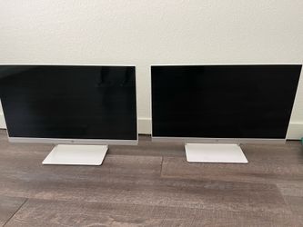 White HP Pavilion 25xw - LED monitors