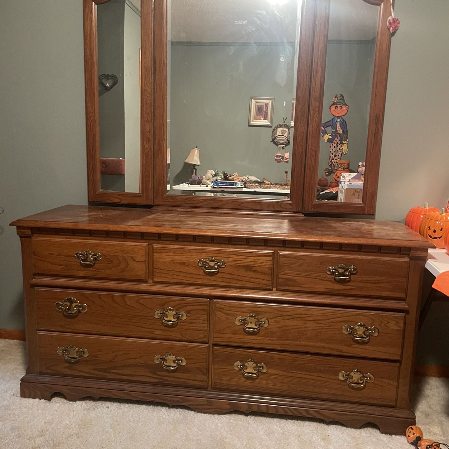 thomasville dresser CUSTOMIZABLE: Transitional Chest Solid Wood Thomasville Dresser w/