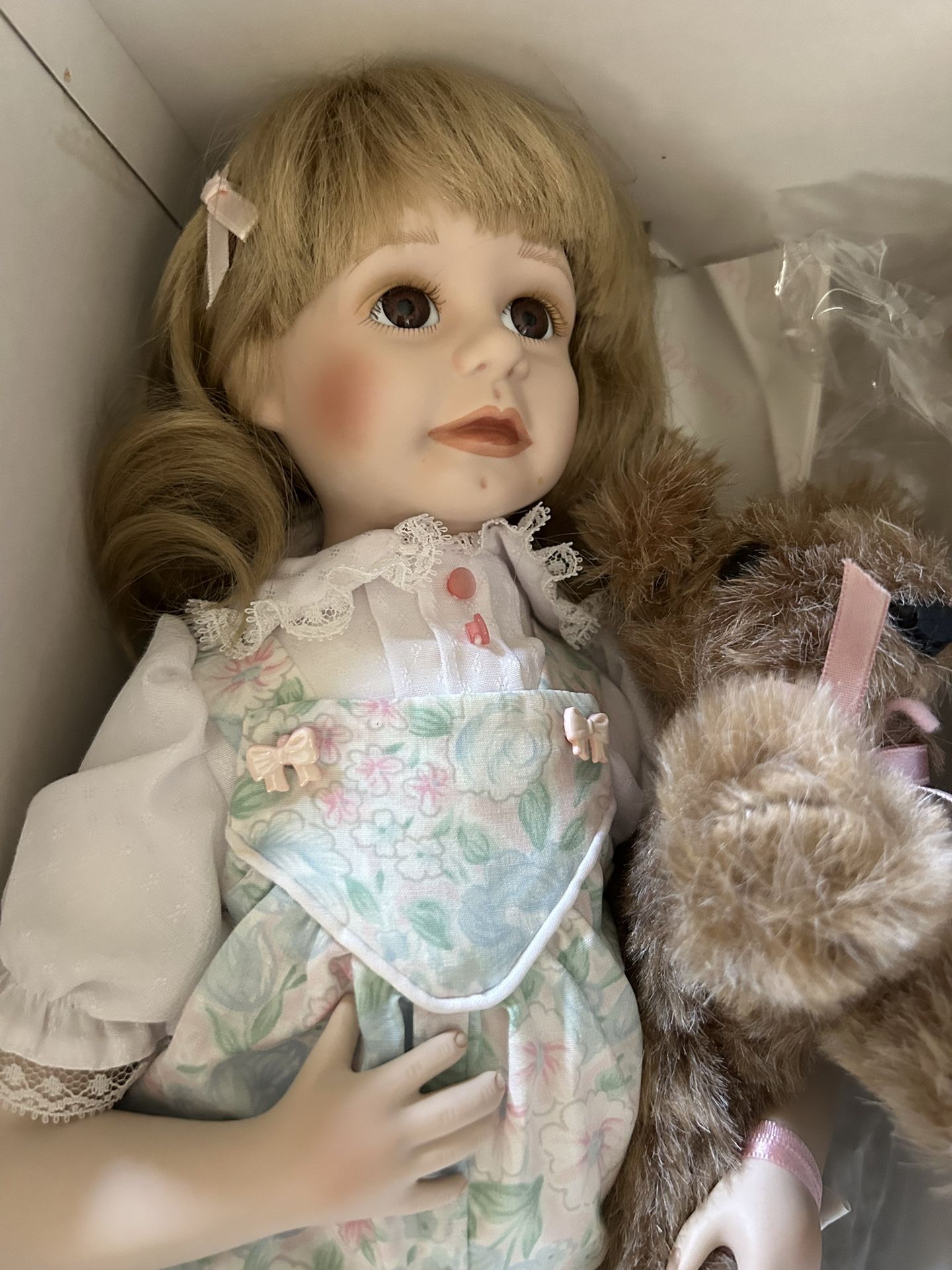 Porcelain Doll - Jennifer by Hamilton Heritage collectible created by artist Jane Zidjunas