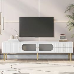 TV Stand with Storage Cabinet Drawers 
