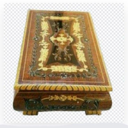 Gorgeous Italian Hand Made Wooden JEWELRY BOX Beautifully Hand Painted and Swiss Musical Movement!