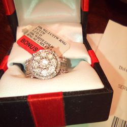 10K 2 CTTW  Wedding Ring Size 7
