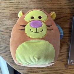 Disney Squishmallows Tigger Plush Toy 8" Soft Stuffed Animal Tiger, new with tag