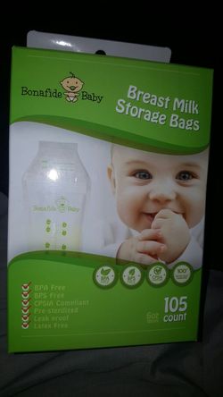 Breast milk storage bags