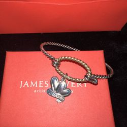 James Avery Sterling Silver Charm Bracelet With 1 Charm