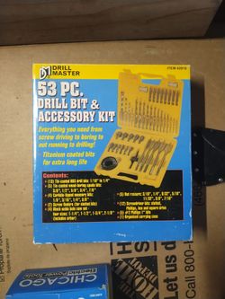 Drill Master 53-Piece Drill Bit & Accessory Kit