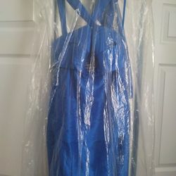 Blue Mermaid Dress, Size Small 