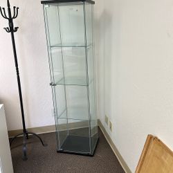 Free- Glass Display Case / Coat Rack 