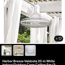 Harbor Breeze Valdosta 20 Inch Indoor/ Outdoor Cage Ceiling Fan