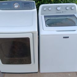 Maytag Washer and Samsung Gas Dryer