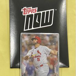 2022 Topps Now Albert Pujols 700 HR card  