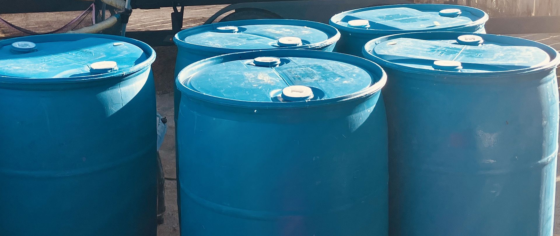 Blue Barrels