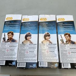 NEW Star Wars 2 Han Solo A Star Wars Story 12” Han Solo Action Figure Hasbro 2017  Hasbro Disney Star Wars 2 QI’RA Cornelia Doll SKU  All 4 For $60.00
