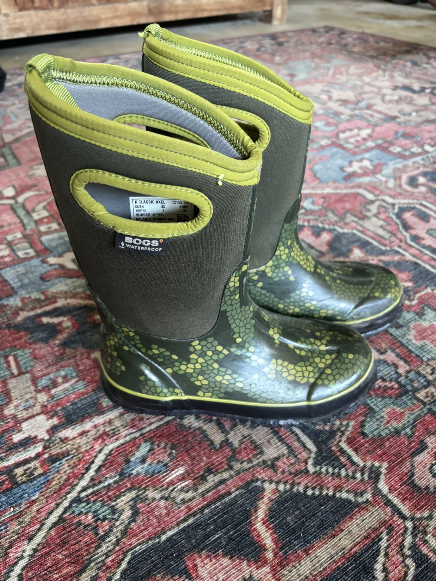 Bogs Kids Waterproof Boots Size 2