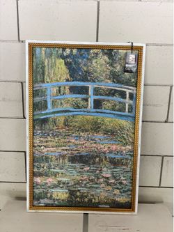 Water Lily Pond by Monet painting picture frame