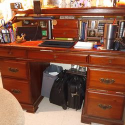 Antique Roll Top Desk