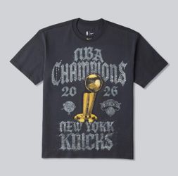 Nike New York Knicks NBA Finals "NBA Champions" Graphic T-Shirt Gray Size M
