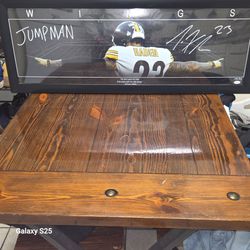 Joe Haden Jumpman 14"X38" BECKETT certified Auto framed picture