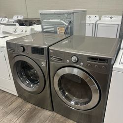 Lg washer and dryer set electric used
