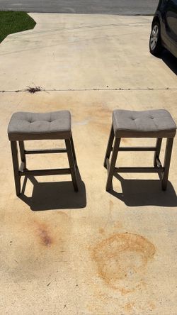 Pair of Smaller Bar Stools Nice Condition Two Stools Will Not Separate