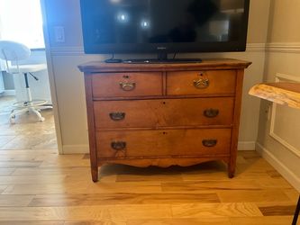 Antique Hard Maple Dresser