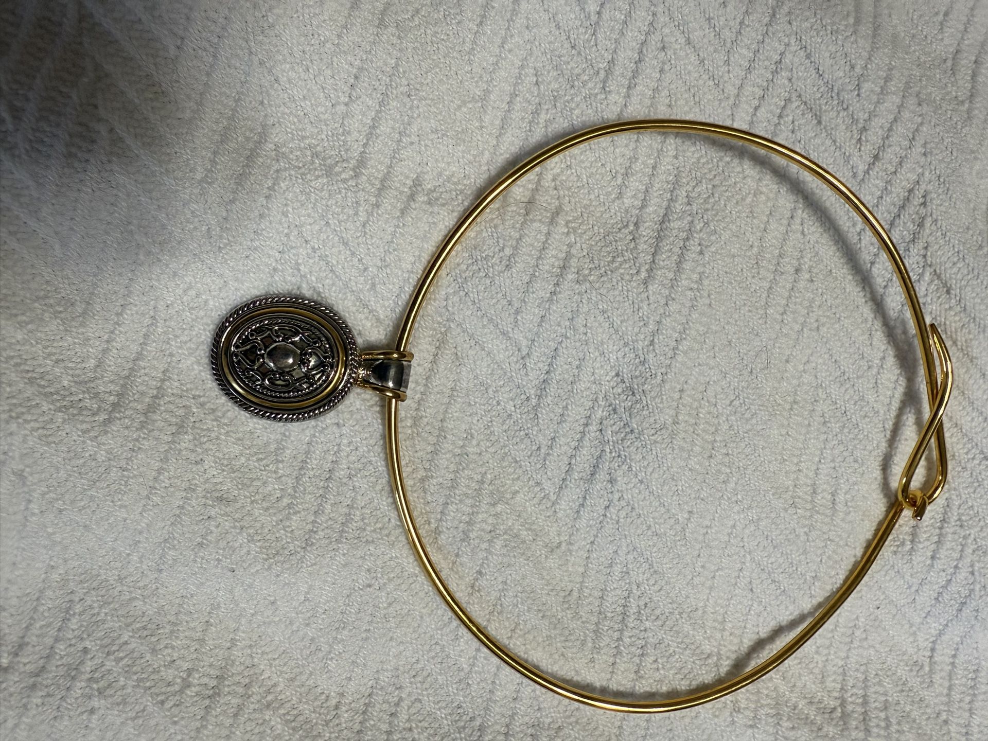 Costume Jewelry Choker With Charm