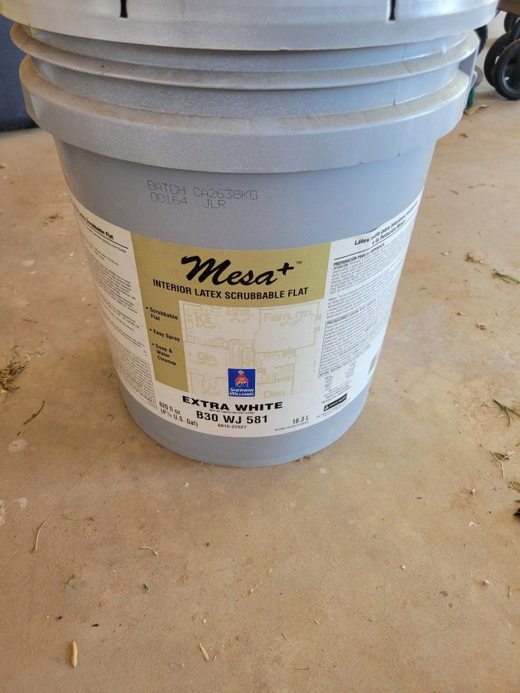 Sherwin Williams Mesa+ Interior Latex Scrubbable Flat 5gal