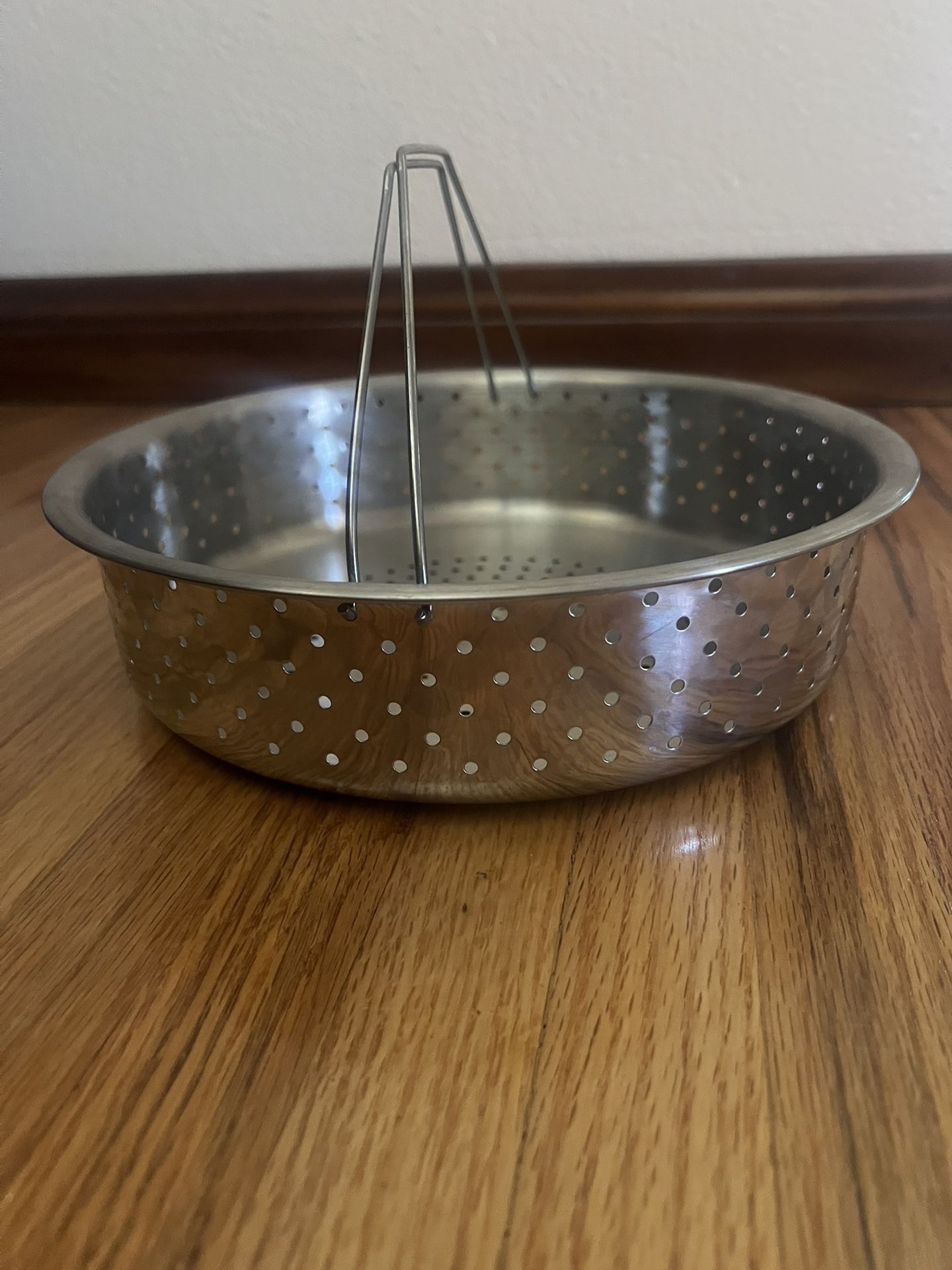 Vegetable Steamer Basket with Handle / Stainless Steel / Insert for Pot, 10”