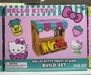 Hello Kitty Build Set & Figure - Fruit Stand - 87 Pieces - Ages 8+
