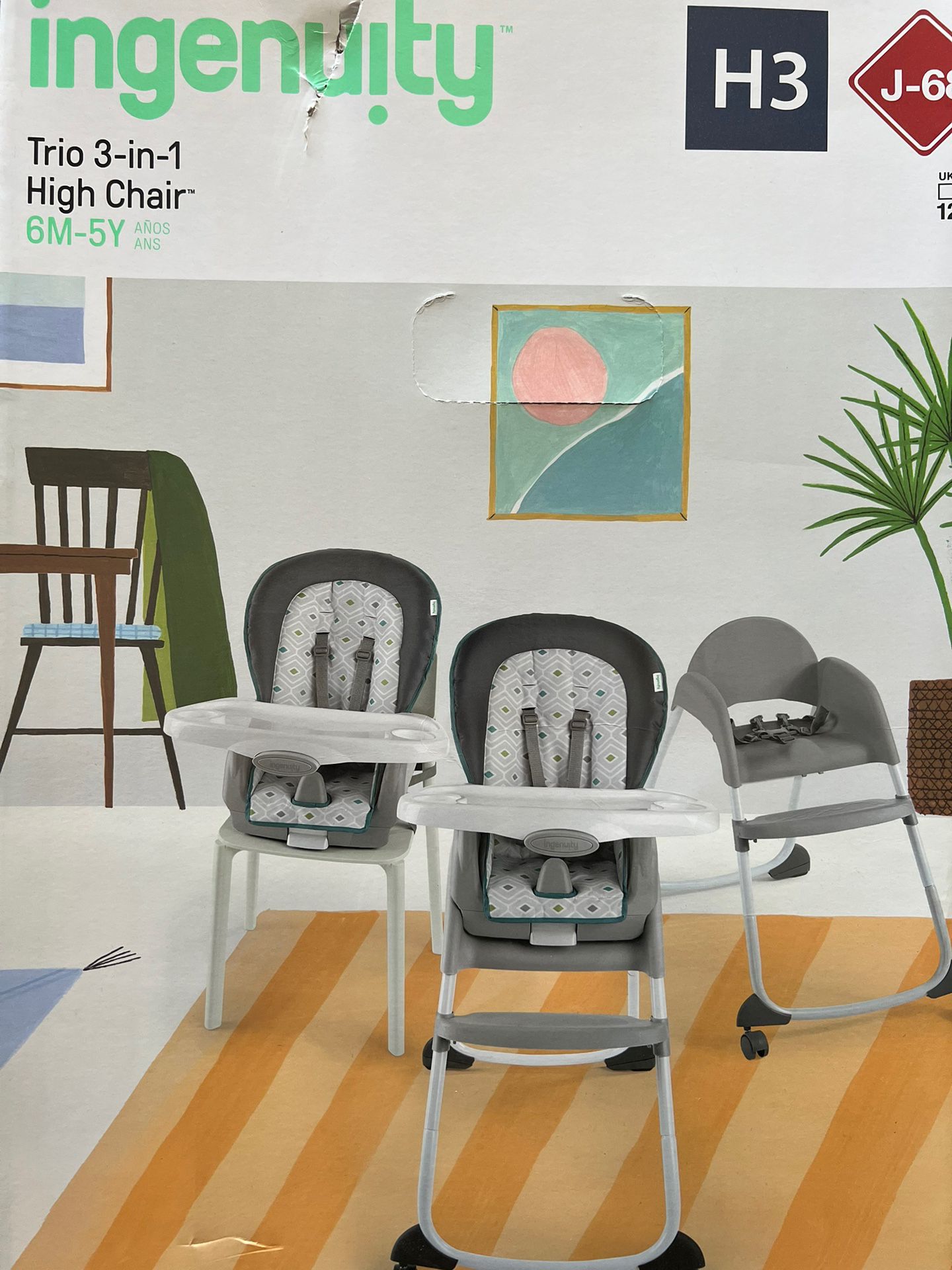 Ingenuity Trio 3 In 1 High Chair Nash Color