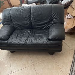 Black Leather Couches