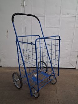 MARKET BASKET SHOPPING CART - CANASTA (CARRITO) CON RUEDAS MERCADO 
