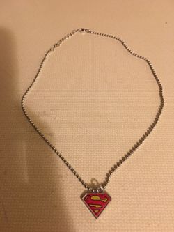Necklace Super Man pendant