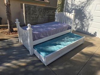 Twin bed trundle with dresser