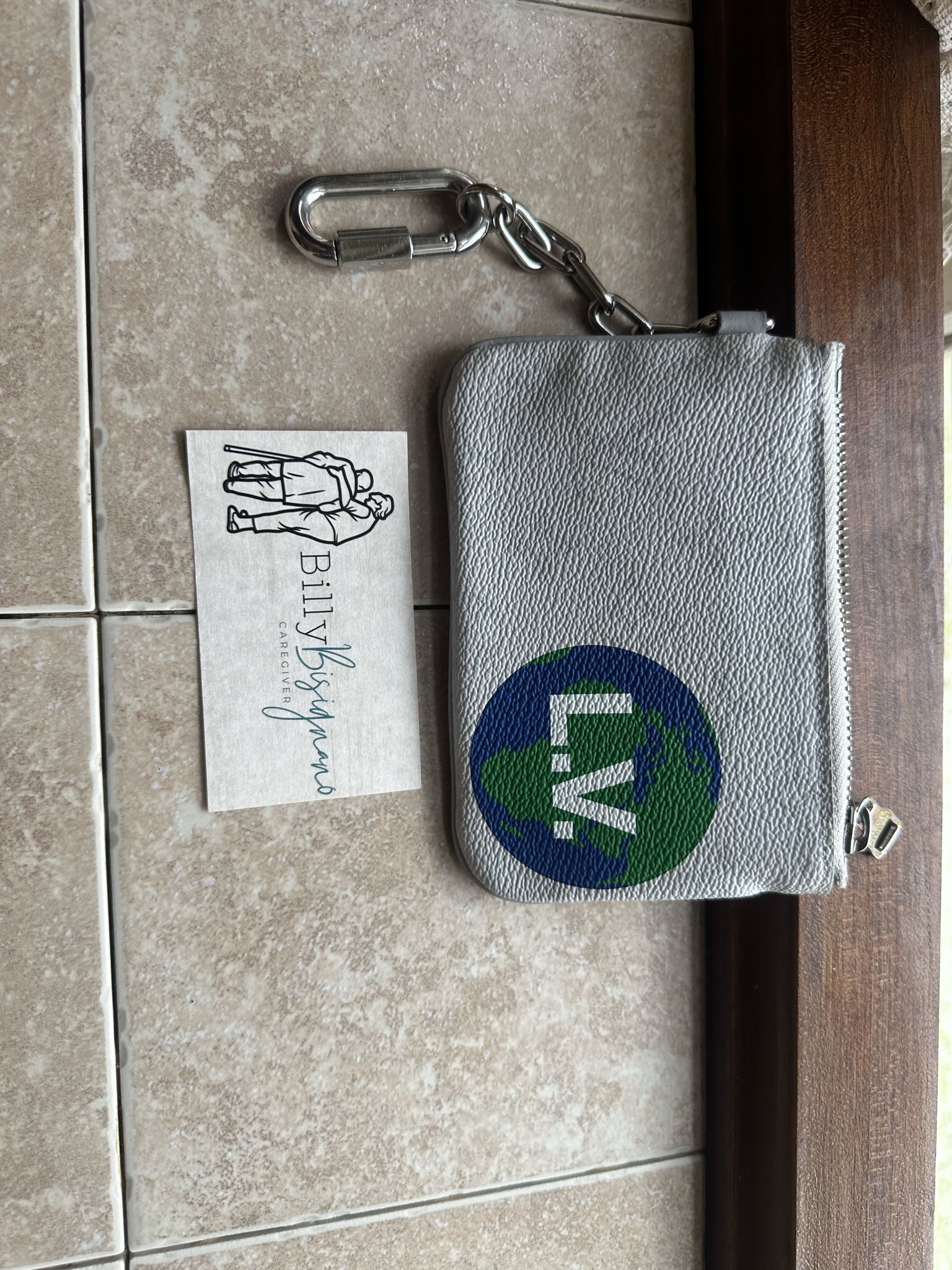 Louis Vuitton Zipped Pouch Monogram Logo Story PM