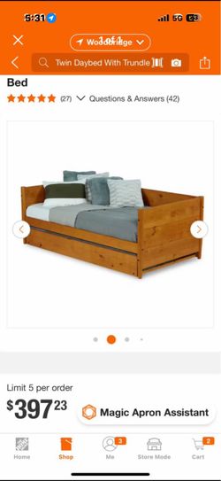 Twin Day Bed with Trudle