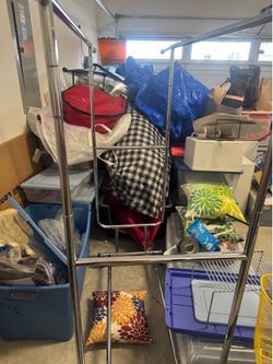 Double Rolling Clothes Rack