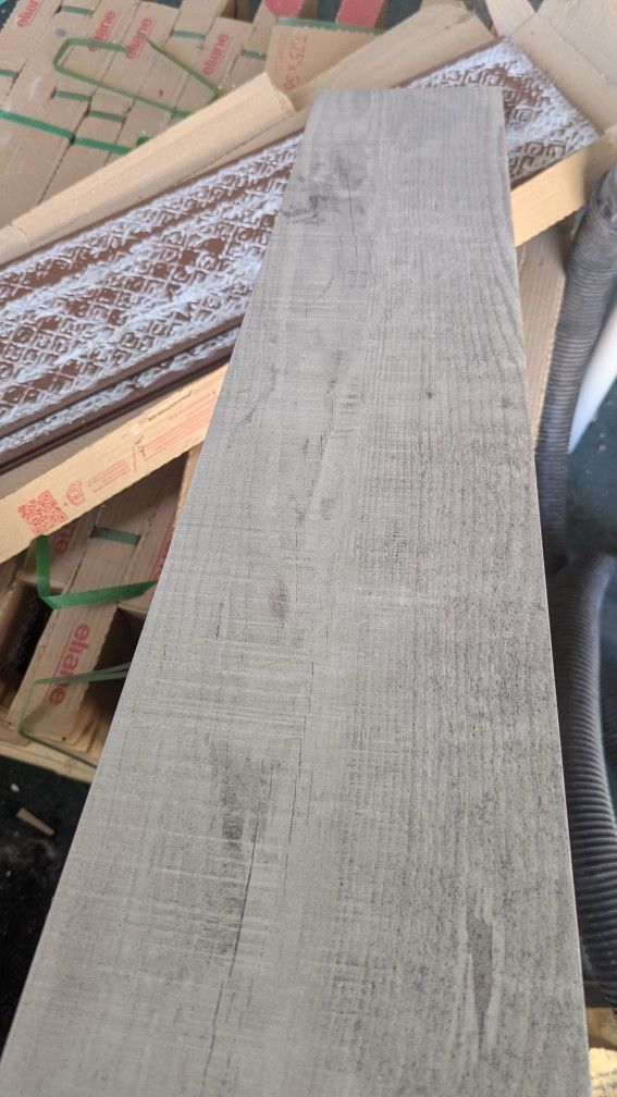 Tile (Porcelain) Gray Wood Style