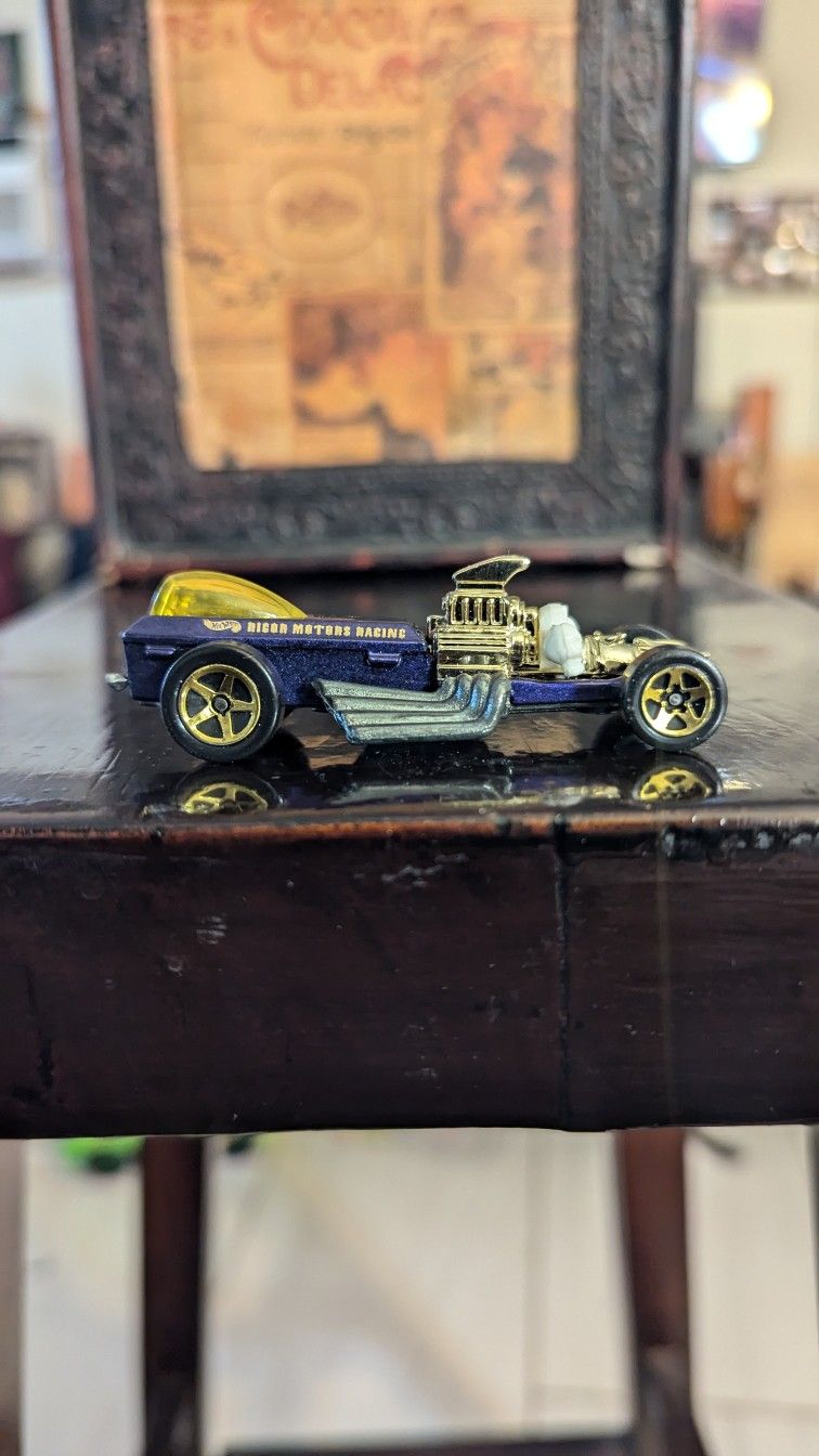 Vintage Hot Wheels 1994 Rigor Motors Racing Purple Coffin Car