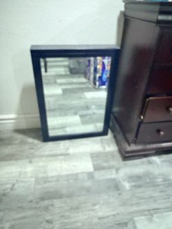 Brand new blue wooden medicine cabinet