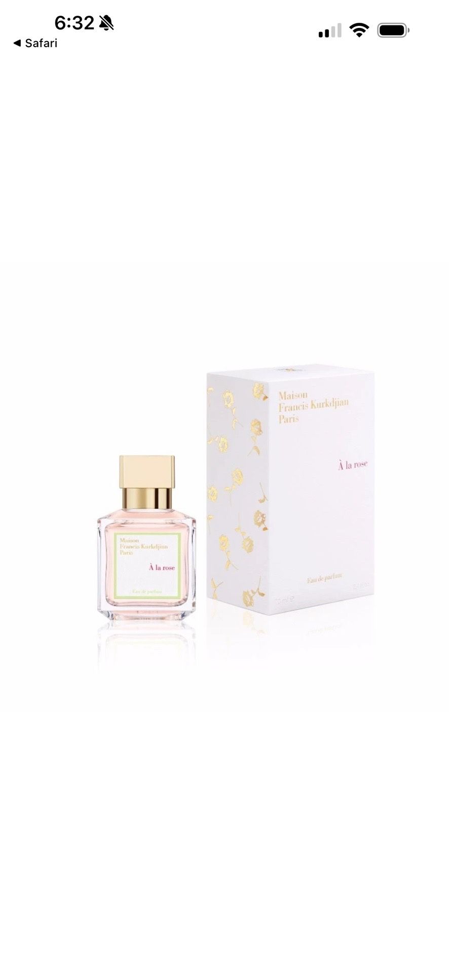 NEW SEALED Perfume Maison Francis Kurkdjian Paris À la rose 2.4 fl oz