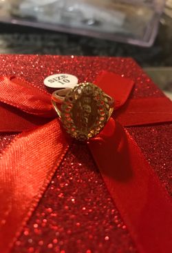 Gold plated Saint Jude ring size 6,7,8,9,10