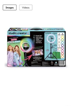 Studio Creator 2; Video Maker Kit- Multicolor Ring Light