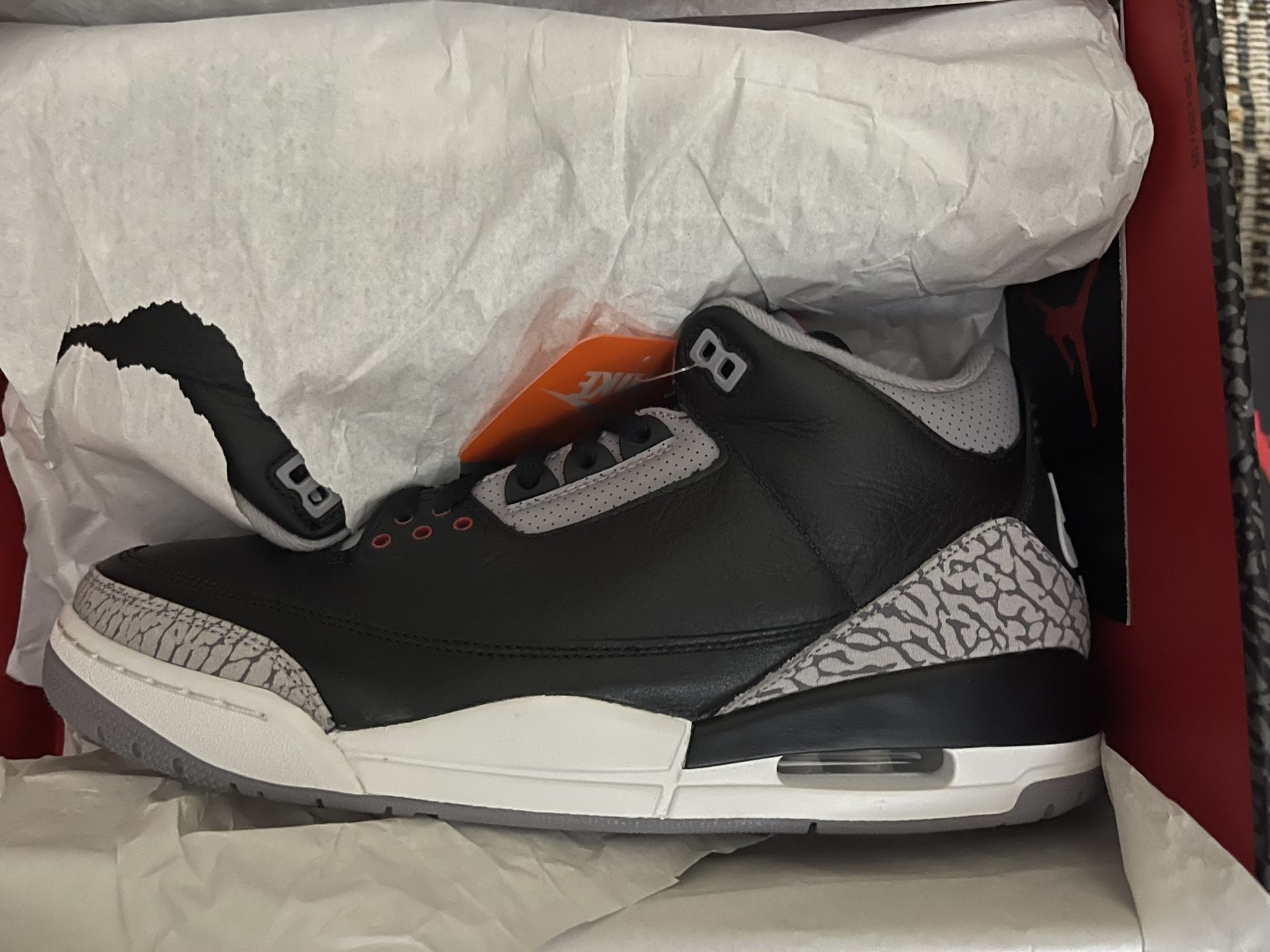 Ds Jordan 3 Black Cement Sz 11.5