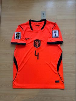 Virgil van Dijk #4 Netherlands Home 2026 Jersey (World Cup Patches)